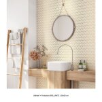 Cr�dence adh�sive sticker pour salle de bain - lumal�a - motif oriental - adh�sif + protection brillante ...