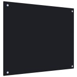 Crdence de cuisine noir 70x60 cm verre tremp pratique panneau anti - eclaboussure murale paisseur ...
