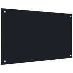 Crdence de cuisine noir 80x50 cm verre tremp pratique panneau anti - eclaboussure murale paisseur ...