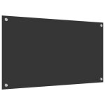 Promotion crdence de cuisinefond de hotte - gris fonc 90x50x06 cm en verre tremp 81434 - bestmeuble ...