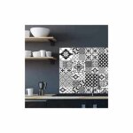 Crdence greyblack adhsive autocollant sticker - fond de hotte - 90 x 70 cm