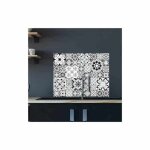 Crdence greyblue adhsive autocollant sticker - fond de hotte - 90 x 70 cm