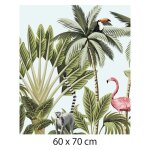 Crdence jungle adhsive autocollant sticker - fond de hotte - 60 x 70 cm