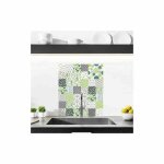Crdence nature green adhsive autocollant sticker - fond de hotte - 60 x 70 cm