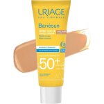 Cr�me solaire teint�e spf50 + 50 ml teinte dor�e fini naturel lumineux toucher sec peaux sensibles