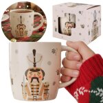 Crme tasse de nol porcelaine motif de nol - casse - noisettes - emballe dans une bote cadeau 365 ...