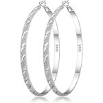 Croles argent 925 pour femme 5mm de large argent 925 grand hypoallergnique 14k boucles doreilles or ...
