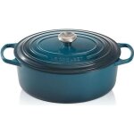 Le creuset - cocotte ovale en fonte émaillée 29cm deep teal Le creuset - cocotte ovale en fonte émaillée 29cm deep teal