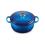 Cocotte - le creuset - ronde evolution - 20 cm - fonte Émaillée - azure Cocotte - le creuset - ronde evolution - 20 cm - fonte Émaillée - azure