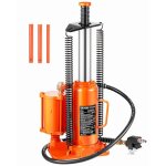 Cric bouteille hydraulique pneumatique 12 t - vevor - gamme de levage 265 - 505 mm et pompe  main manuelle ...