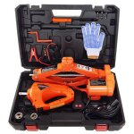Cric lectrique 3 tonnes cric ciseaux lectrique 12 v avec lampe led pour berline suv camion changement ...