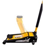 Cric hydraulique - barracuda tools - 4 tonnes - profil extra - plat - vrins double - pistons - robuste ...