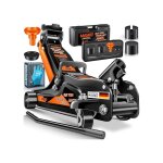 Cric hydraulique - masko - cric � ciseaux - 25 tonnes - orange - hauteur r�glable