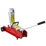 Cric hydraulique à profil bas homcom en acier robuste charge maximale de 2500 kg capacité de levage de ... Cric hydraulique à profil bas homcom en acier robuste charge maximale de 2500 kg capacité de levage de ...