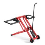 Cric lève tracteur tondeuse - relax4life - 3 hauteurs réglables - 2 roues - capuchon de protection - ... Cric lève tracteur tondeuse - relax4life - 3 hauteurs réglables - 2 roues - capuchon de protection - ...