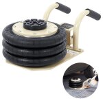 Cric pneumatique triple sac - duoku - 3 tonnes - hauteur de 177 pouces - 6 tubes en acier - levage pneumatique ...