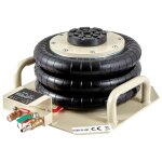 Cric pneumatique triple sac - duoku - 3 tonnes - levage rapide - avec poignes latrales pour rparation ...