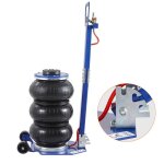 Cric pneumatique triple sac - duoku - 3 tonnes - avec six tuyaux en acier - soulve 450 mm - 3  5 secondes ...