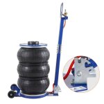 Cric pneumatique triple sac - duoku - 5 tonnes - levage rapide avec poigne rglable pour la rparation ...