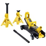 Cric rouleur 2 tonnes - vevor - cric de plancher hydraulique  profil bas - hauteur de levage 117 - 325 ...