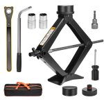 Cric voiture 3t / 3000kg universel crique voitureportable cric de levage pour �crous de roue kit durgence ...