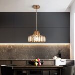 Cristal lustre suspension plafonnier rglable en hauteur lampes de cuisine