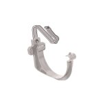 Crochet bandeau mont� - first plast - goutti�re 25 - couleur gris - pvc - assemblage facile