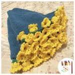 Crochet bouquet rose bouquet fabriqu� � la maincouverture bricolagebouquet de fleurs de rose romantique ...