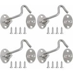 Crochet fermeture porte 4pcs crochet cabine verrous et boulons pour serrures porte loquet portail support ...