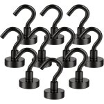 Crochets magn�tiques 10pcs crochet aimant� n�odyme 16mm crochet aimant puissant aimants super forts avec ...