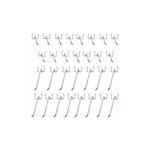 Crochets panneau perfor� - 30 pi�ces 5 / 10cm - convient pour garage atelier rangement outils