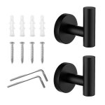 Crochets de serviettes 2 pieces ensemble salle de bains crochets pour peignoir en acier inoxydable porte ...