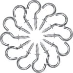 Crochets � vis - handeiu - m�tal - 120 pi�ces - installation facile - style rustique