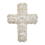 Croix murale en coquillages 20cm décoration spirituelle Croix murale en coquillages 20cm décoration spirituelle