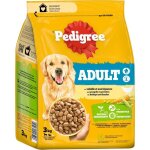 Croquettes pour chien - pedigree - volaille et l�gumes - 3 x 3kg - pr�biotiques - bonne digestion