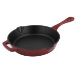 Cs solingen po�le en fonte avec surface �maill�e alpen 26 cm rouge cs - 078041