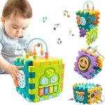 Cube dactivités - zgeer - 6 en 1 - jouets dapprentissage - 6 jeux - pour bébé 6 - 18 mois Cube dactivités - zgeer - 6 en 1 - jouets dapprentissage - 6 jeux - pour bébé 6 - 18 mois