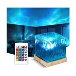 Cube de lumire du nord 16 couleurs de vagues ocaniques lumire sensorielle lampe projecteur lampe table ...