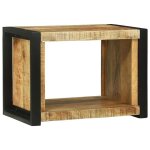 Cube mural en bois de manguier - vidaxl - marron - 55x35x40 cm - bois de manguier massif - rectangulaire ...
