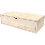 Cube de rangement longueur 100 cm + tiroir - abc meubles - brut - bois massif