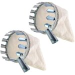 Cueilleur de fruits tlescopique avec sac en coton - lot de 2 pour pomme cerise mirabelle