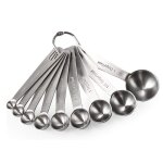 Cuill�res doseuses inoxydable - 9 pi�ces - convient pour �pices portionnage �tiquette