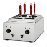 Cuiseur � p�tes professionnel - vertes - acier inox - 2x 1700 watts - 2 cuves de cuisson s�par�es de ...