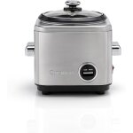 Cuiseur de riz et c�r�ales - swapy - 400g capacit� - vapeur et maintien au chaud - inox - 22x20x23 cm ...
