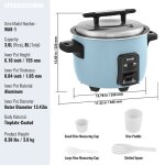 Cuiseur  riz commercial - vevor - auto - cuiseur de riz 40 tasses 8 litres grand pot intrieur antiadhsif24 ...