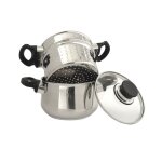 Cuiseur à riz + couvercle verre bord inox 20cm Cuiseur à riz + couvercle verre bord inox 20cm