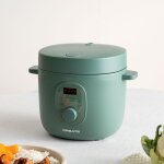Cuiseur  riz multifonction - studio - 2l - programmable 24h - panier vapeur - antiadhsif
