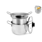 Cuiseur a riz - cuiseur a pates royal norfolk - 801037 - cuiseur a pates en inox avec couvercle 20 cm ...