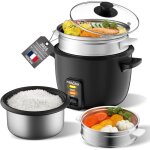 Cuiseur à riz - woodours - 2l - antiadhésif - cuiseur vapeur - fonction maintien au chaud Cuiseur à riz - woodours - 2l - antiadhésif - cuiseur vapeur - fonction maintien au chaud