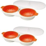 Cuiseur ufs au micro - ondes - double tasse - double couche - ustensiles de cuisine 2 psc label Cuiseur ufs au micro - ondes - double tasse - double couche - ustensiles de cuisine 2 psc label